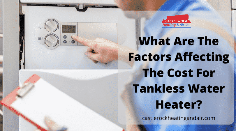 Tankless water heater cost